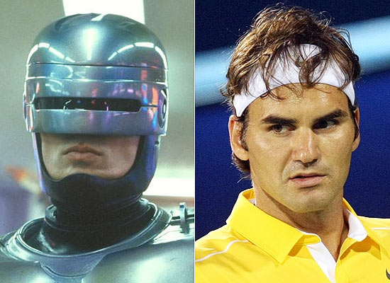 RoboCop, o Policial do Futuro, e Roger Federer, o nmero 2 do presente