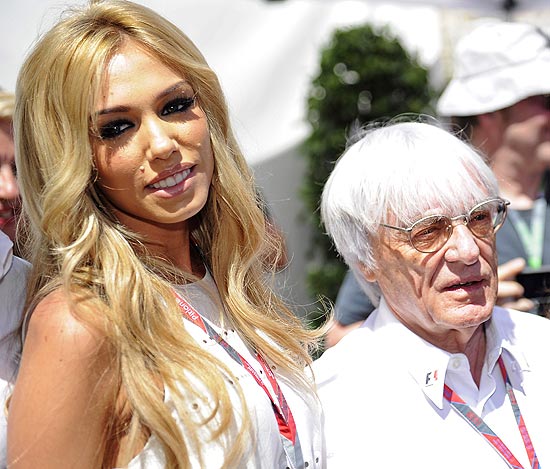 Petra e Bernie Ecclestone, em Monte Carlo