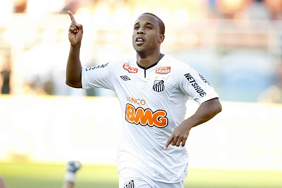 Borges comemora seu gol contra o Ceará