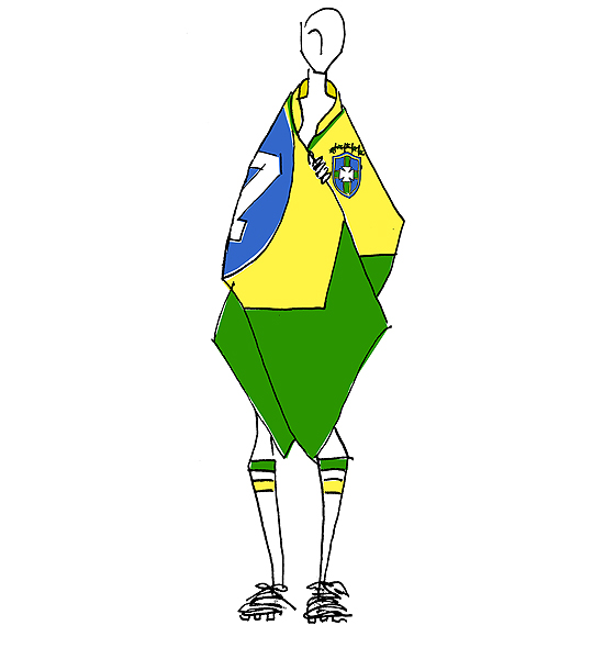 Como o manto deve ser utilizado pelos jogadores brasileiros