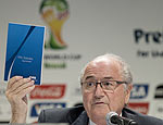 O presidente da Fifa, Joseph Blatter (Rafael Andrade-27.jul.11/Folhapress)