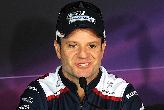 Rubens Barrichello, durante a entrevista coletiva na ndia