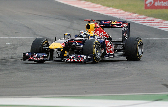 Sebastian Vettel, da Red Bull, em ao no GP da ndia