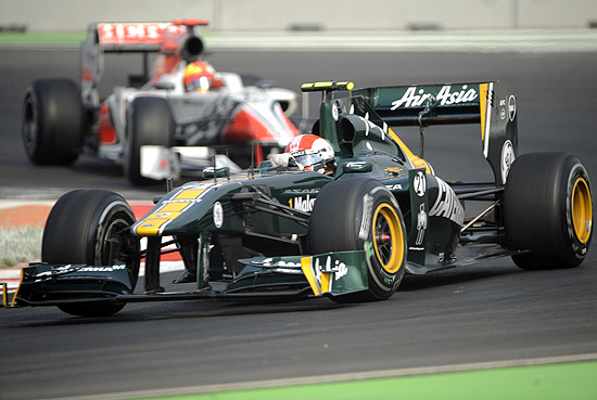 O piloto italiano Jarno Trulli da Team Lotus, que em 2012 ser chamada de Caterham