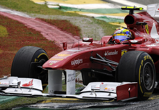 Felipe Massa, da Ferrari, durante o GP Brasil, em Interlagos