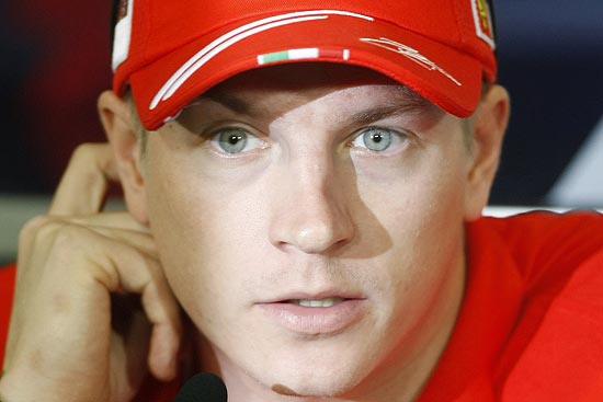 O piloto Kimi Raikkonen 