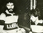 Scrates e Zico no Flamengo (Rogrio Carneiro - 13.set.85/Folhapress)