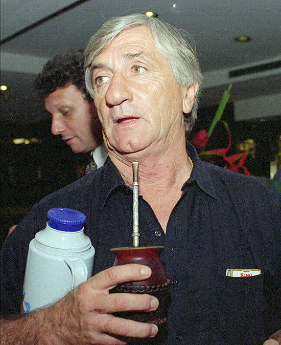 Héctor, em hotel onde a seleção uruguaia estava concentrada em Caracas, na Venezuela