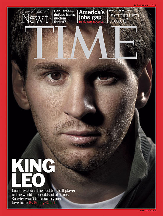 Lionel Messi na capa da revista Time 