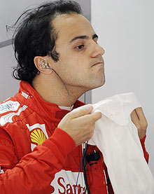 O piloto brasileiro Felipe Massa