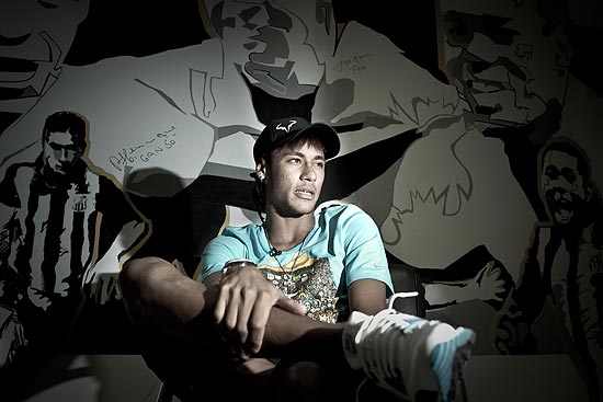 Neymar durante entrevista exclusiva no CT Rei Pelé