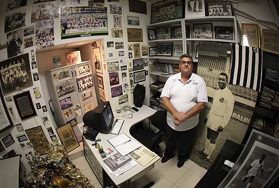 Guilherme Guarche, responsavel pelo Centro de Pesquisa e Memória do Santos 