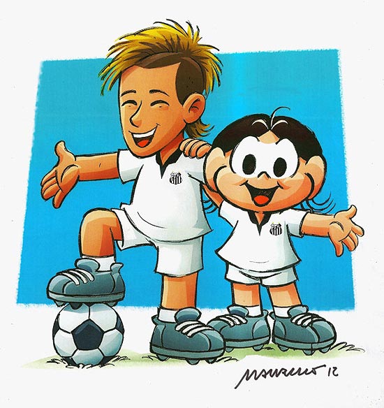 Personagem de Neymar desenvolvido pelo cartunista Maurício de Souza