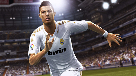 Cristiano Ronaldo no game "PES 2013", da Konami