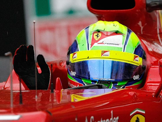 O piloto Felipe Massa, da Ferrari, durante o GP de Mônaco