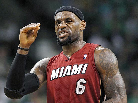 O ala LeBron James, do Miami Heat, durante uma partida pela temporada passada da NBA