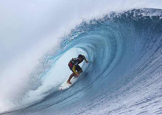 Gabriel Medina durante a etapa de Fiji do circuito Mundial de surfe