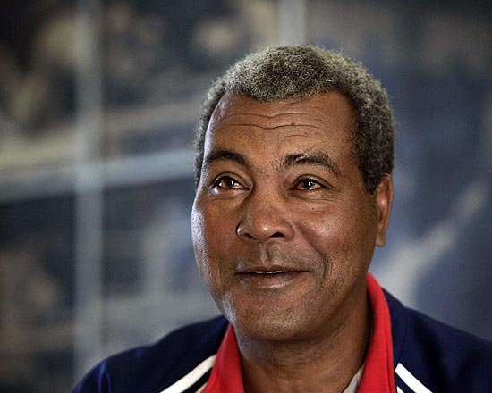 Ex-boxeador Teofilo Stevenson dá entrevista em Havana