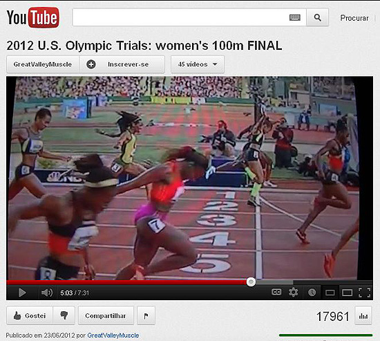 Reprodução de vídeo mostra empate entre Allyson Felix e Jeneba Tarmoh na seletiva olímpica americana