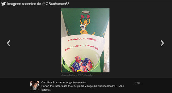 Reprodução do twitter de Caroline Buchanan @CBuchanan68 
