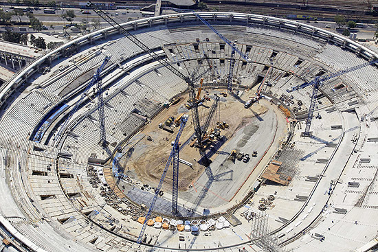 Obras no estádio do Maracanã para a Copa do Mundo-2014