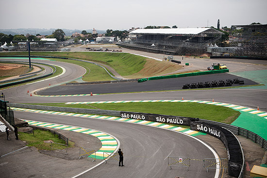 Nova rea de escape do S do Senna no autdromo de Interlagos, na zona sul de So Paulo