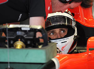 Max Chilton durante prova em Abu Dhabi