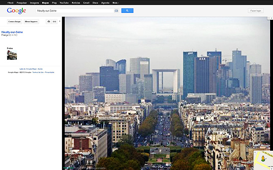 Imagem aérea do bairro onde Lucas vai morar em Paris