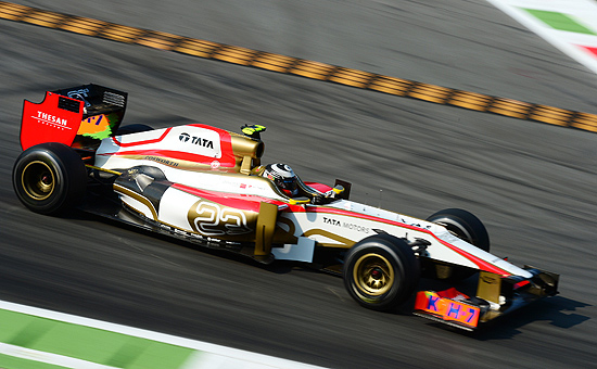 O chins Ma Qing Hua testa carro da Hispania no circuito de Monza, em setembro de 2012