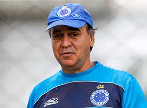 O tcnico Marcelo Oliveira durante treino do Cruzeiro