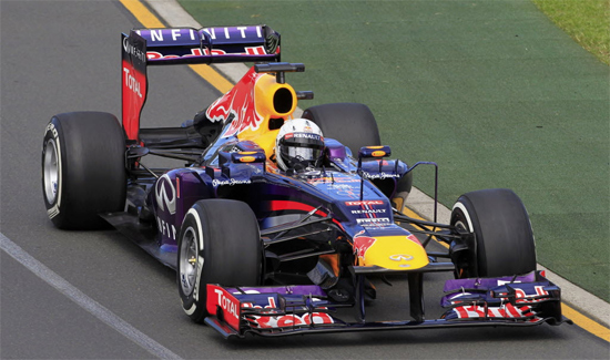 Piloto alemão Sebastian Vettel participa do primeiro treino livre para o GP da Austrália 