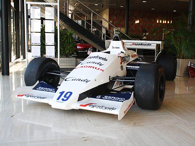 O Toleman utilizado por Ayrton Senna no GP de Mnaco de F-1 em 1984