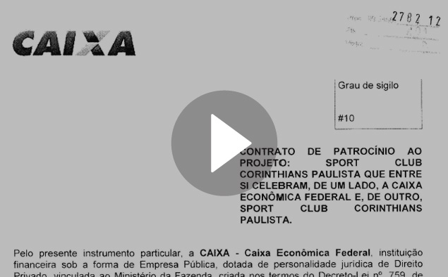 Contrato de patrocnio da Caixa com o Corinthians