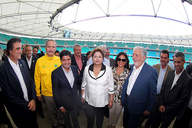 Presidenta Dilma e governador inauguram a Arena Fonte Nova em Salvador