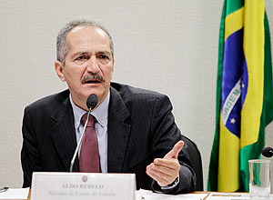 O ministro do Esporte Aldo Rebelo