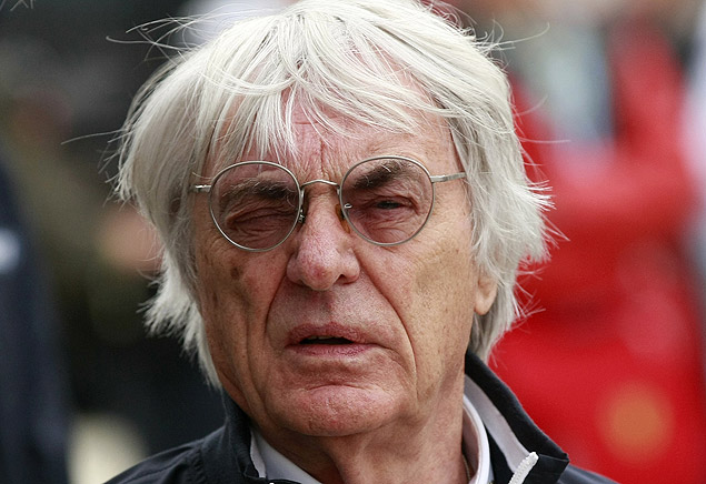 Bernie Ecclestone durante GP de Silverstone, na Inglaterra