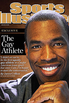 Capa da revista &quot;Sports Illustrated&quot; com o depoimento de Jason Collins; clique na imagem para ler a reportagem em ingls