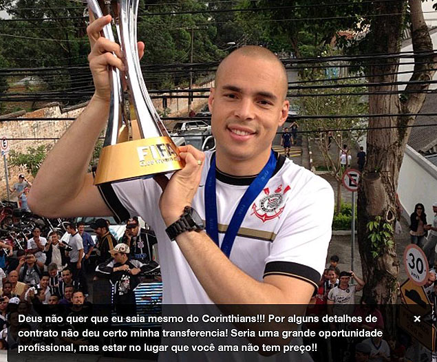 Goleiro Julio Csar anuncia no Instagram que vai permanecer no Corinthians