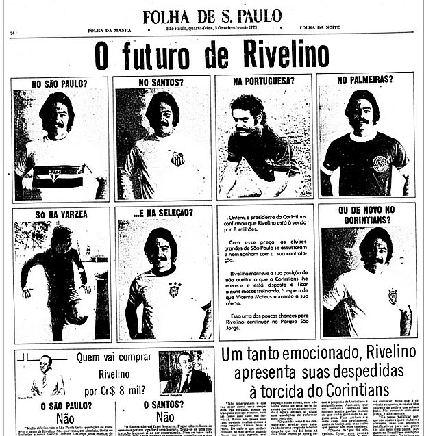 Reproduo de matria da Folha publicada na edio de 5 de setembro de 1973