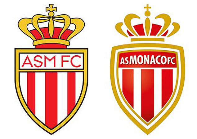  esquerda, o antigo smbolo do Monaco, e  direita, o novo
