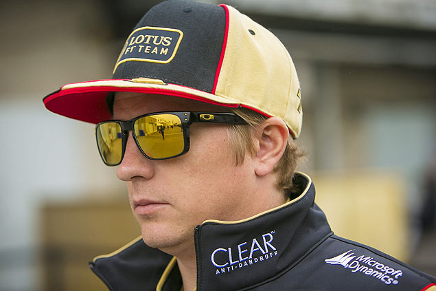 O finlands Kimi Raikkonen, da Lotus; piloto est bem cotado para ocupar a vaga de Webber na Red Bull