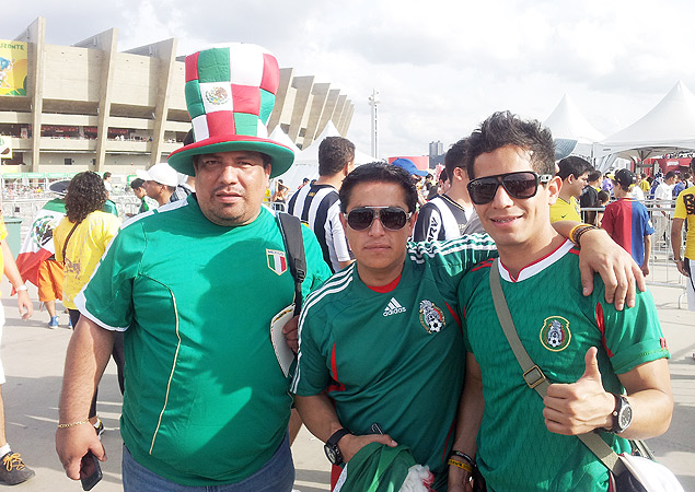Os mexicanos Marco Avila,Angel Arciniega e Juan Pablo Gutierrez