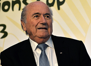 O presidente da Fifa, Joseph Blatter