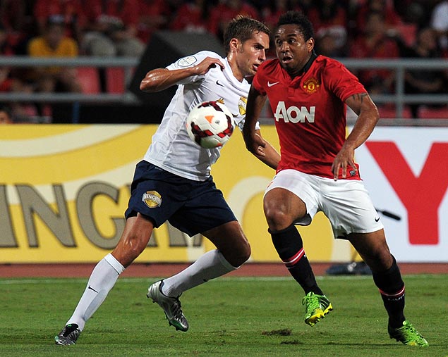 O brasileiro Anderson disputou amistoso na Tailndia pelo Manchester United