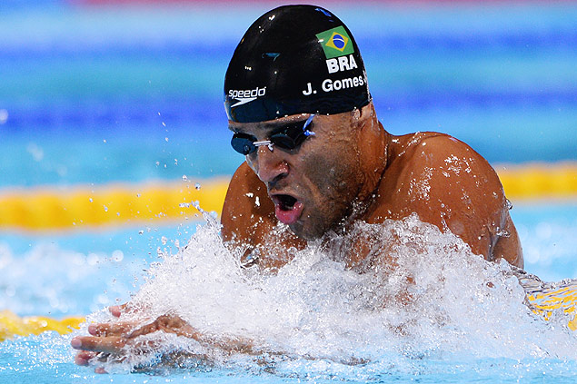 O brasileiro Joo Gomes Jnior fez o 3 melhor tempo da semifinal e avanou  final dos 50 m peito
