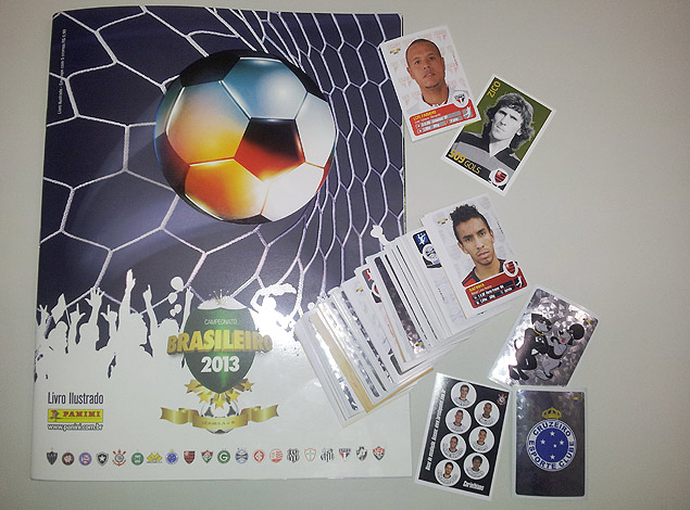 O álbum de figurinhas do Campeonato Brasileiro de 2013