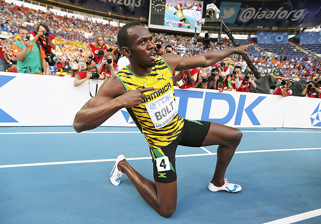 O velocista jamaicano Usain Bolt