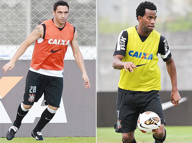 Os zagueiros Chico, 32, agora no Flamengo, e Gil, 26, titular do Corinthians; equipe atual  mais nova do que o time campeo mundial