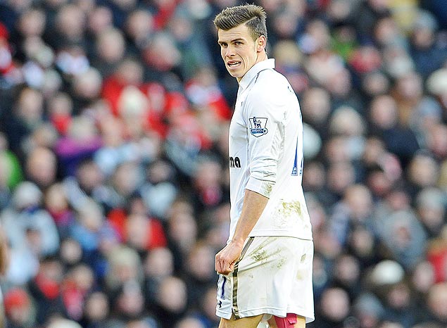 O meia-atacante gals Gareth Bale durante uma partida do Tottenham no Campeonato Ingls