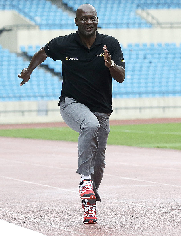 Ben Johnson virou garoto-propaganda de um programa de prevenção ao uso de drogas no esporte